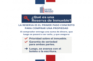 ¿QUÉ ES UNA RESERVA DE INMUEBLE?